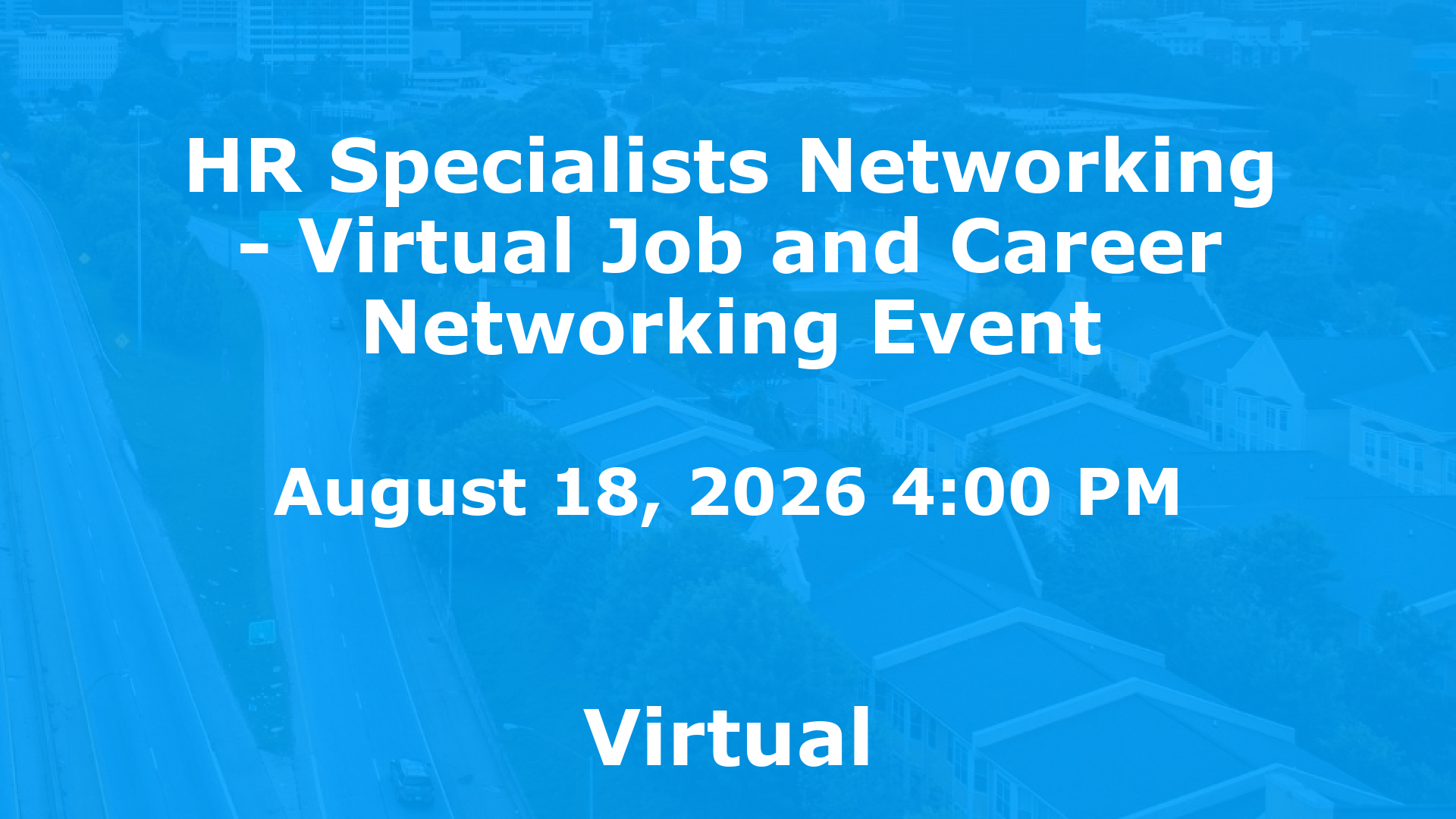 HR Specialists Networking - Virtual Job and Career Networking Event event image
